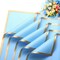 waterproof floral wrapping paper for bouquets,DIY Florist Supplies Packaging Paper with satin ribbon for Wedding,Birthday,Valentine's Day(Blue
